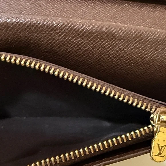 Louis Vuitton PROJECT Brown Checkered Custom Wallet with initial KY Authentic - Picture 12 of 16